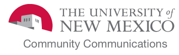 The University of New Mexico - UNM Community Communications